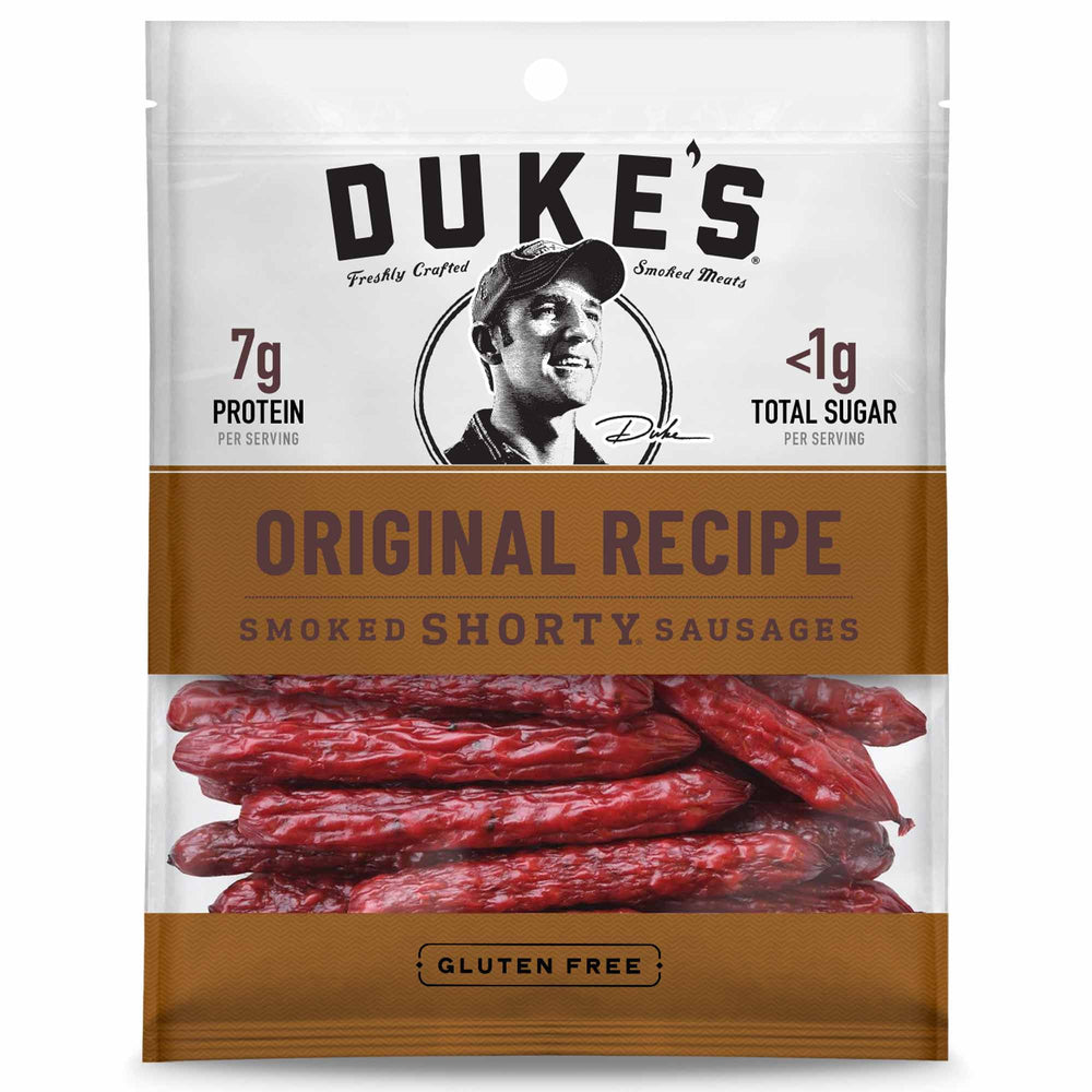 Duke's Original Recipe Smoked Shorty Sausages · Carne seca · 7 g
