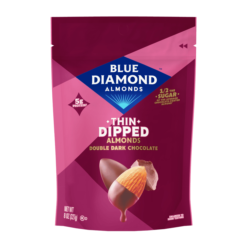 Blue Diamond Thin Dipped Double Dark Chocolate · Caramelos · 227 g