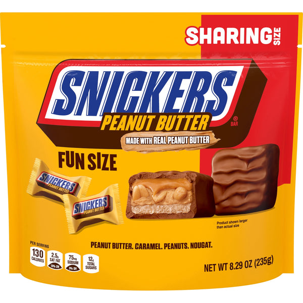 Snickers Peanut Butter Chocolate Sharing · Caramelos · 235 g · bolsa · tamaño fun