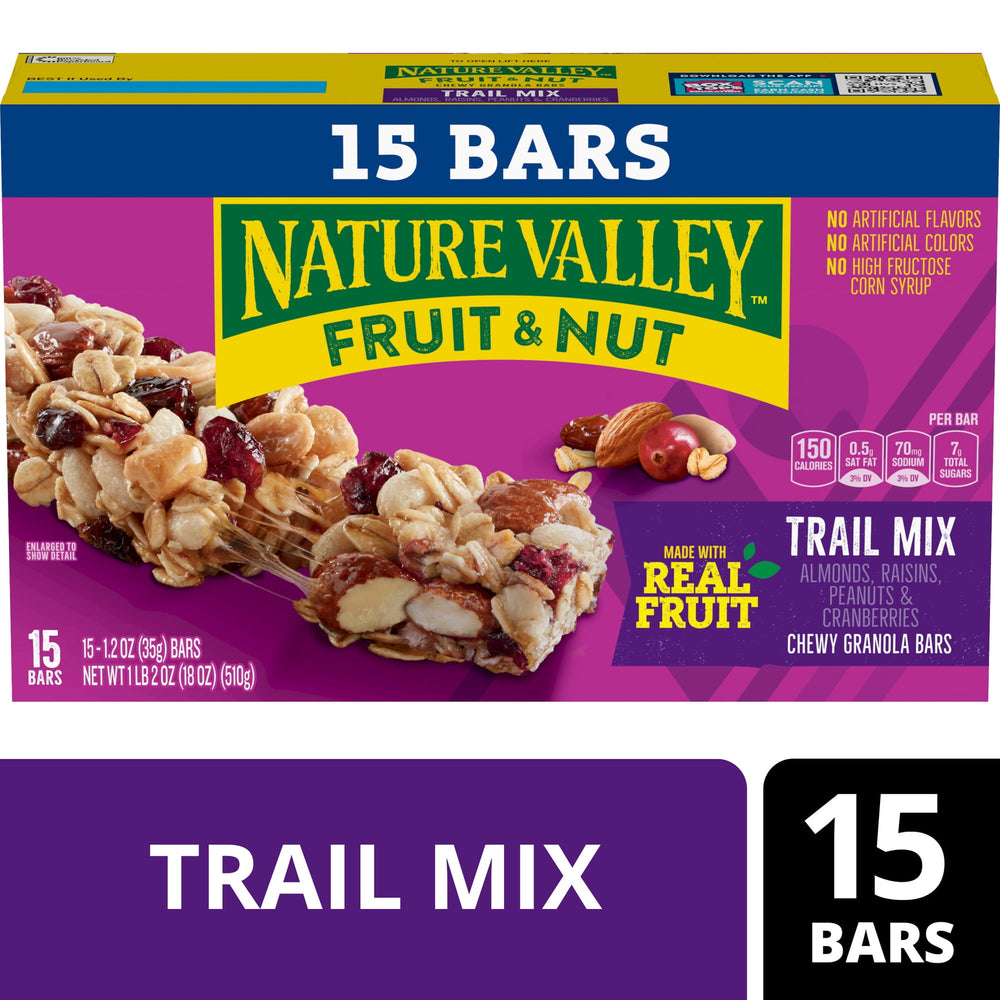 Nature Valley Fruit and Nut · Mezcla de nueces · 15 pzas · 510 g