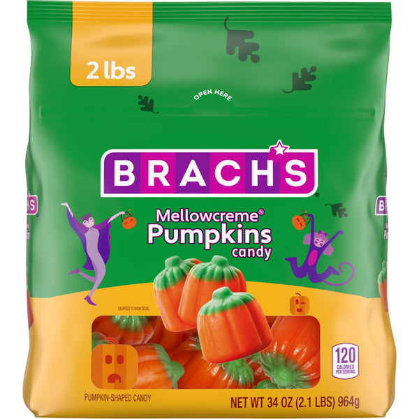 Brach's Mellowcreme Pumpkins Halloween · Caramelos · 850 g · bolsa