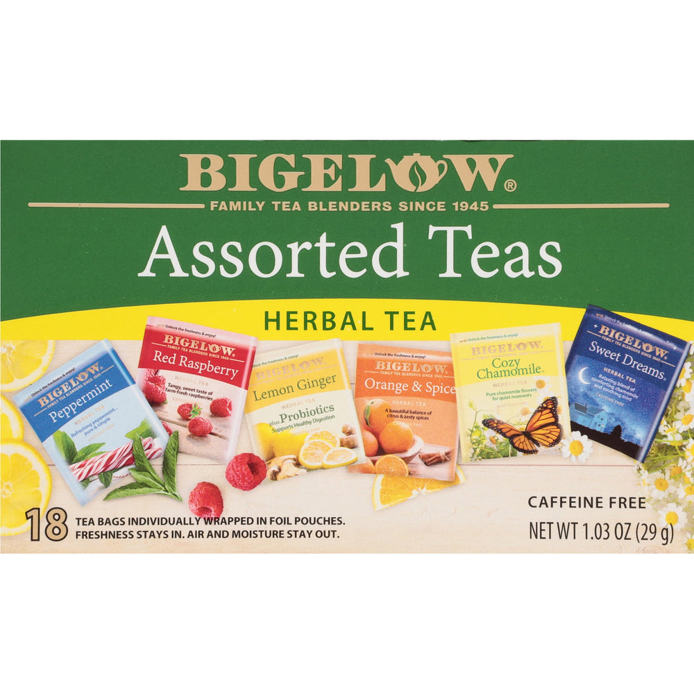 Bigelow Assorted Herbal Tea sin cafeína · Té · 18 pzas