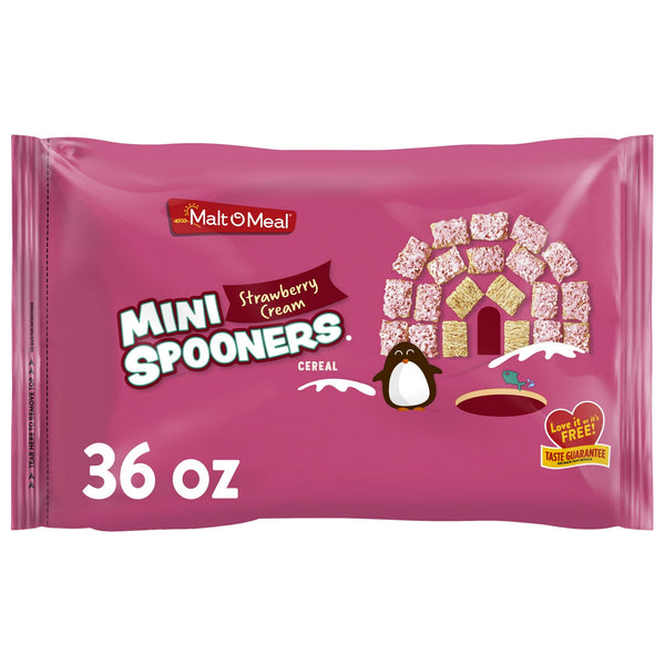 Malt-O-Meal Strawberry Cream Mini Spooners · Cereal · 1021 g