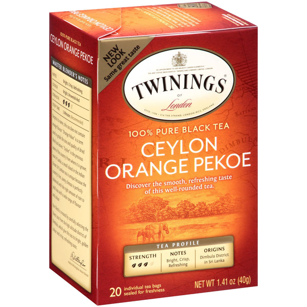 Twinings Ceylon Black Bagged Tea · Té · 20 pzas
