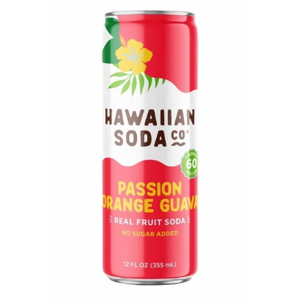 Hawaiian Soda Passion Orange Guava · Refresco · 355 ml