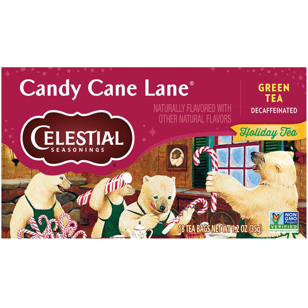 Celestial Seasonings Holiday Cane Lane Decaf Green Tea · Salsa y sazonador · 18 pzas