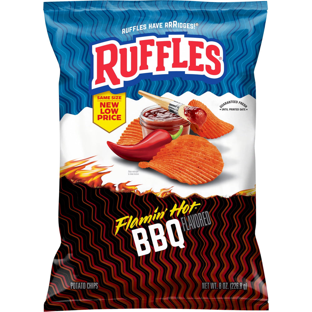 Ruffles Flamin' Hot BBQ Potato · Papas · 227 g · bolsa