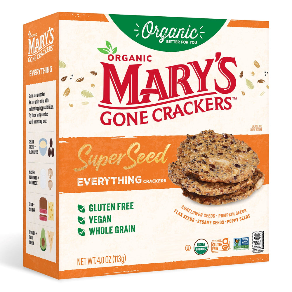 Mary’s Gone Super Seed Organic Everything Gluten Free · Galletas saladas · 113 g