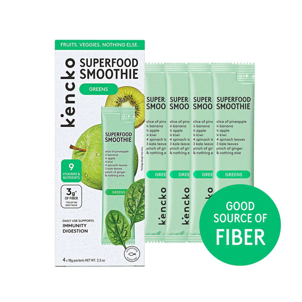 Kencko Greens Instant Superfood Fruit & Veggie Smoothies . · Avena y hot cakes · 4 pack · 1.79 kg
