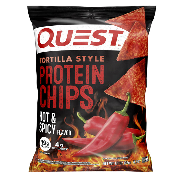 Quest Protein Chips Hot & Spicy · Papas · 31 g
