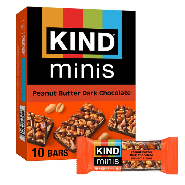 KIND Minis Peanut Butter Dark Chocolate · Barra · 10 pzas de 20 g