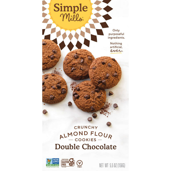 Simple Mills Toasted Almond Flour Double Chocolate · Galletas · 156 g · caja