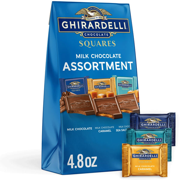 GHIRARDELLI Milk Chocolate SQUARES Assortment · Caramelos · 136 g · bolsa