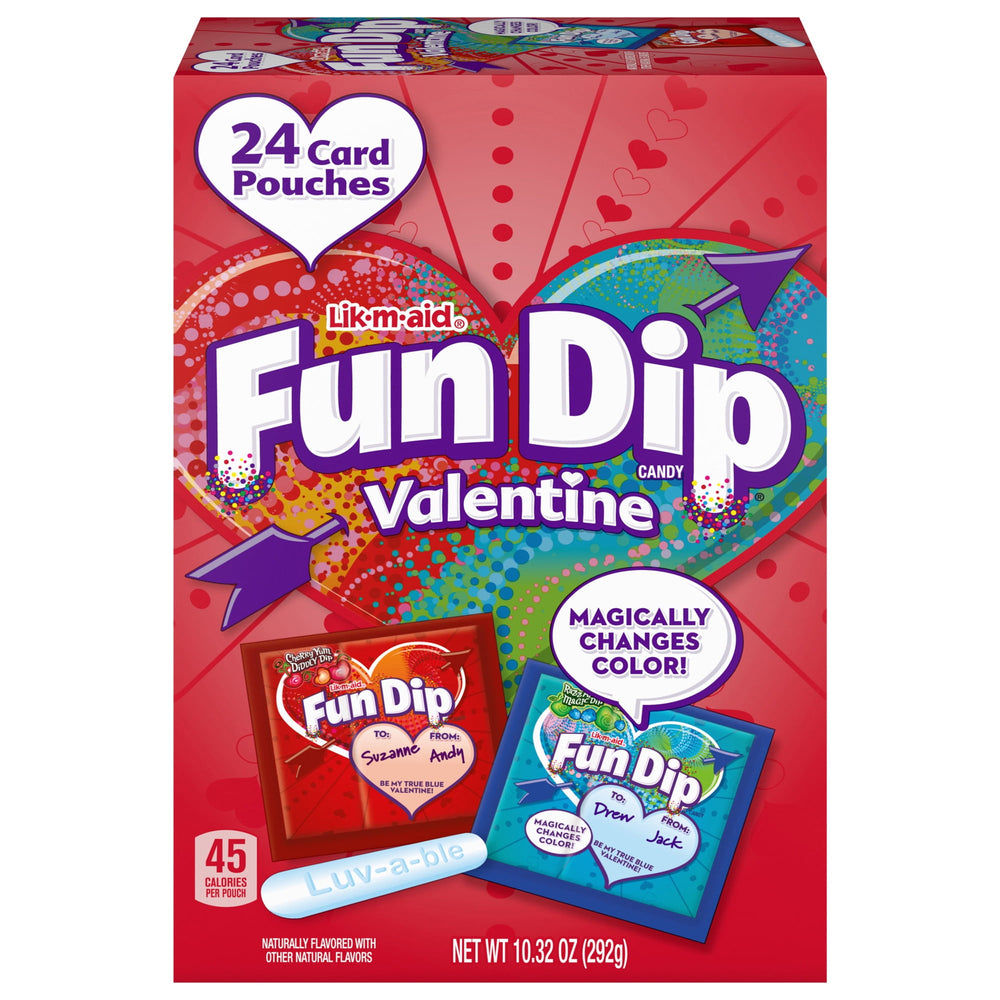 Fun Dip Valentines Day Friendship Exchange Variety · Caramelos · 24 sobres · 293 g