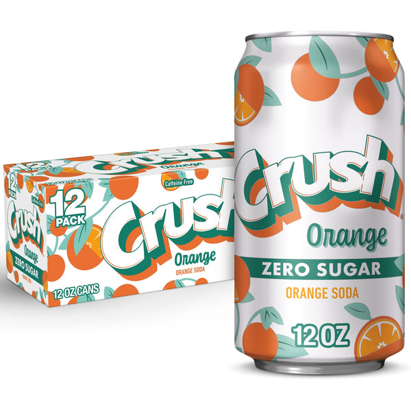 Crush Orange Caffeine Free Zero Sugar · Refresco · 12 latas de 355 ml