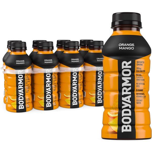 BODYARMOR Orange Mango · Bebida · 8 botellas de 355 ml