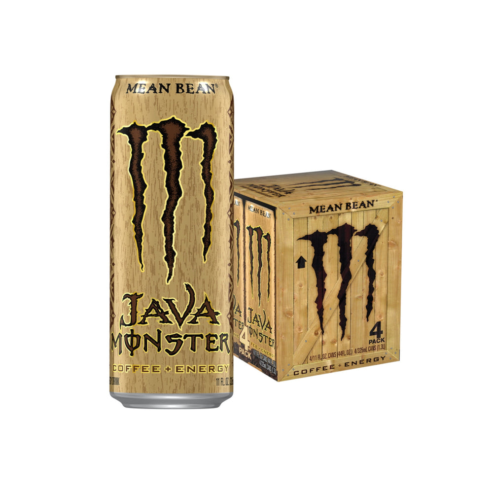 Java Monster Mean Bean + · Bebida energética · 4 pack de 325 ml