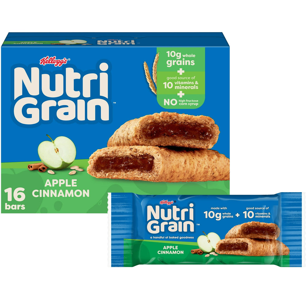Nutri-Grain Breakfast Apple Cinnamon · Pastelitos · 16 pzas de 10 g