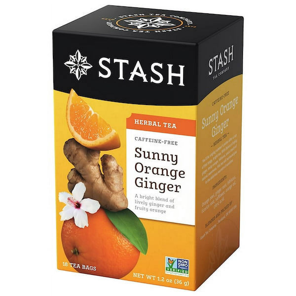 Stash Tea Sunny Orange Ginger Tea · Té · 18 pzas