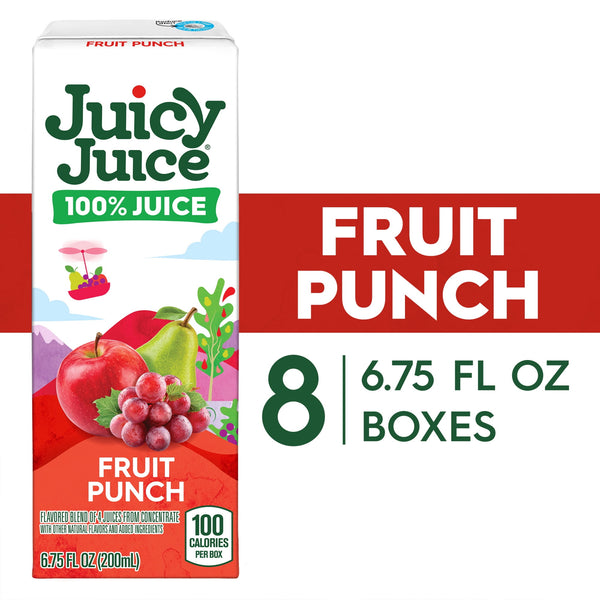 Juicy Juice 100% Juice Fruit Punch · Bebida · 8 pzas de 200 ml