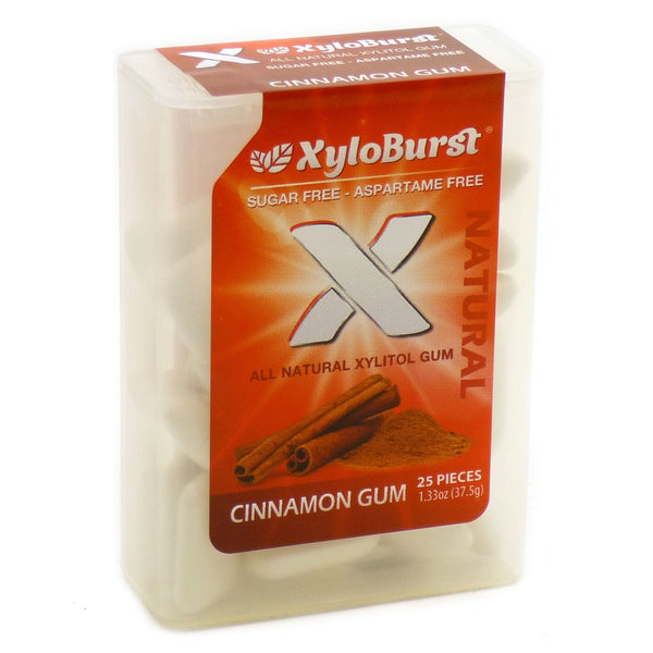 XyloBurst Flip Top Jar Cinnamon · Chicles y mentas · 25 pzas