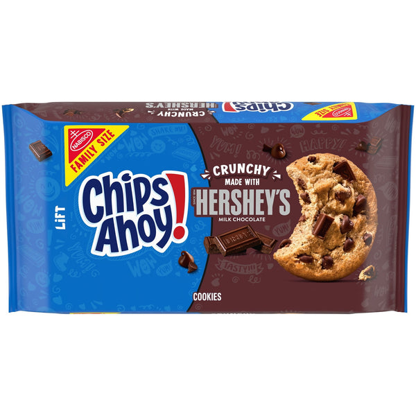 AHOY! Hershey's Fudgy Milk Chocolate Chip · Galletas · 411 g · tamaño familiar