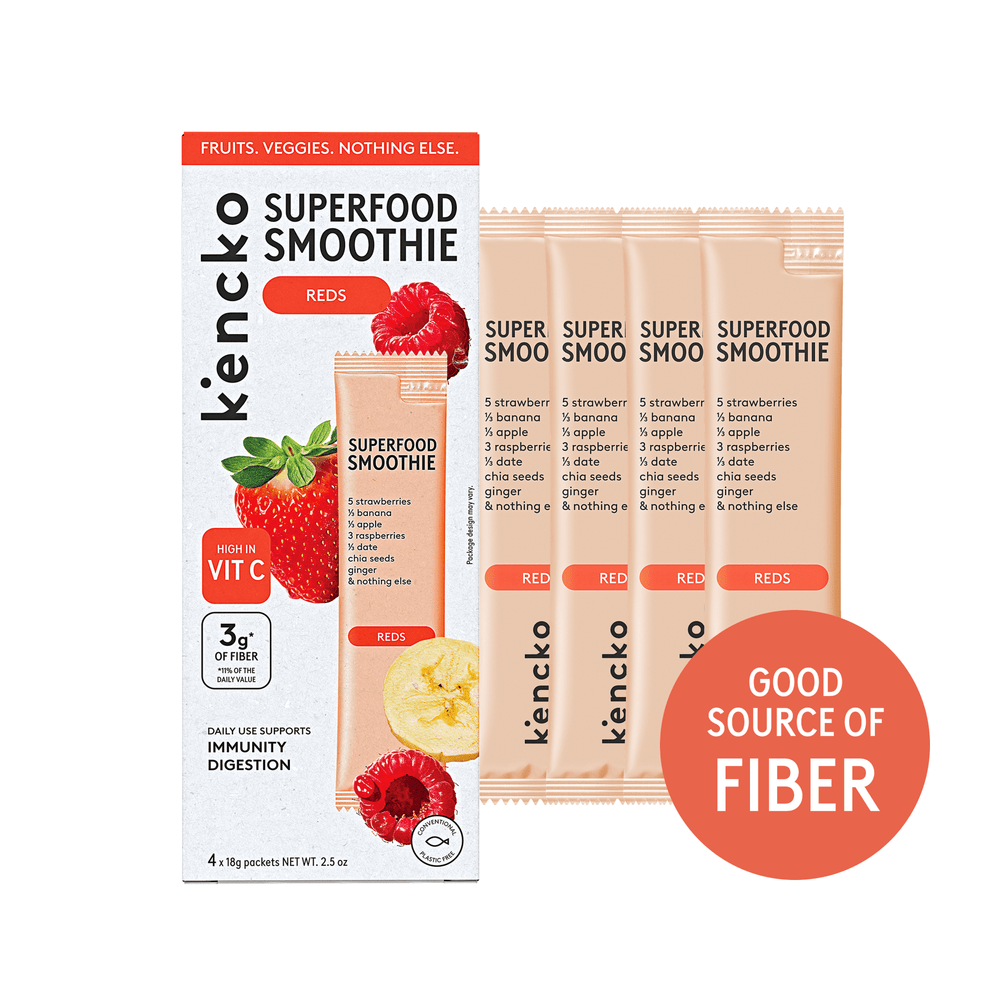 Kencko Reds Instant Superfood Fruit & Veggie Smoothies . · Avena y hot cakes · 4 pack · 1.79 kg
