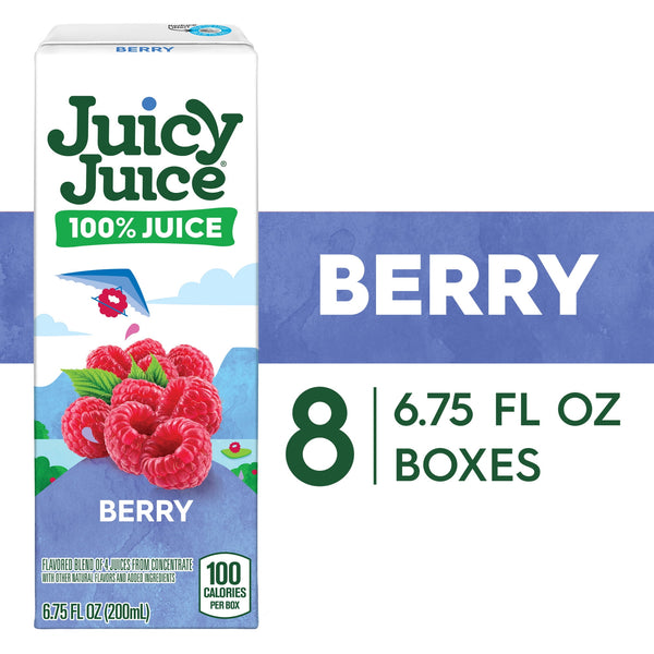 Juicy Juice 100% Juice Berry · Bebida · 8 pzas de 200 ml