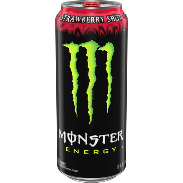 Monster Energy Strawberry Shot · Bebida energética · 473 ml · lata
