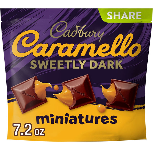 CADBURY CARAMELLO SWEETLY DARK Miniatures Semi-Sweet Dark Dark Chocolate · Caramelos · 204 g