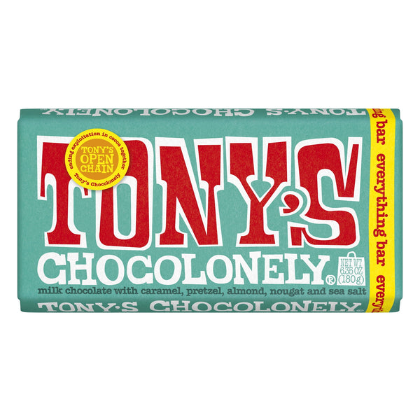Tony's Chocolonely Milk Chocolate Everything Bar · Caramelos · 180 g
