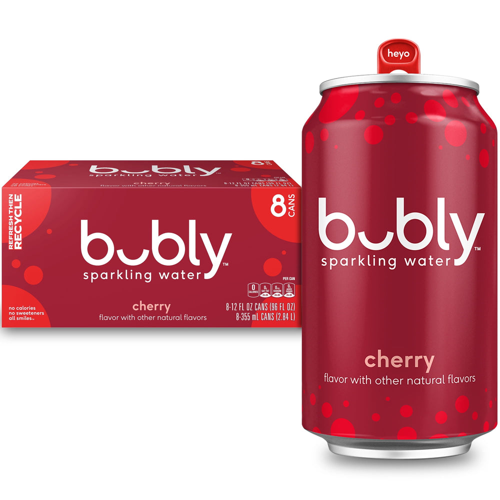 bubly & Zero Calories · Agua mineral · 8 pzas de 355 ml