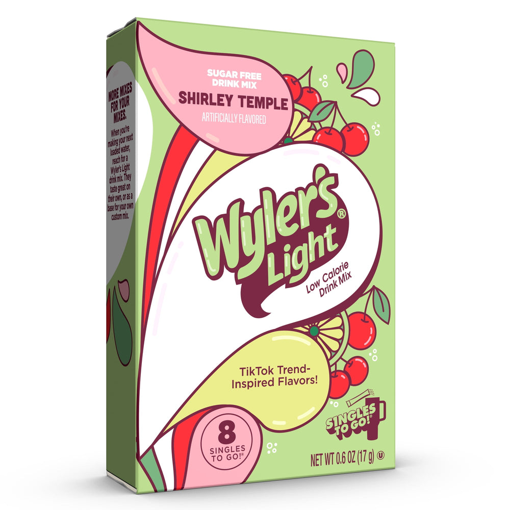 Wyler's Light Watertok Shirley Temple · Polvo para agua · 8 pzas