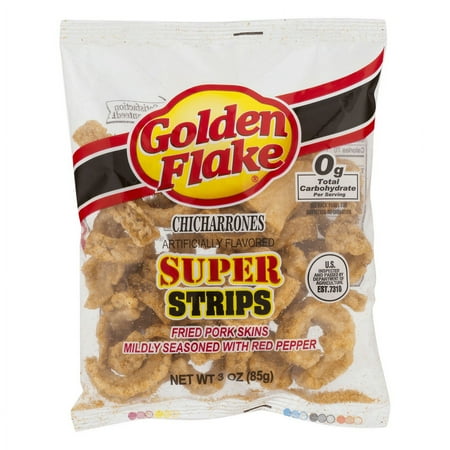 Golden Flake Chicharrones Super Strips · Frituras · bolsa