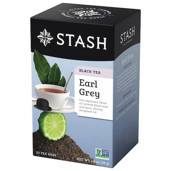 Stash Tea Earl Grey Black Tea · Té · 20 pzas de 37 g