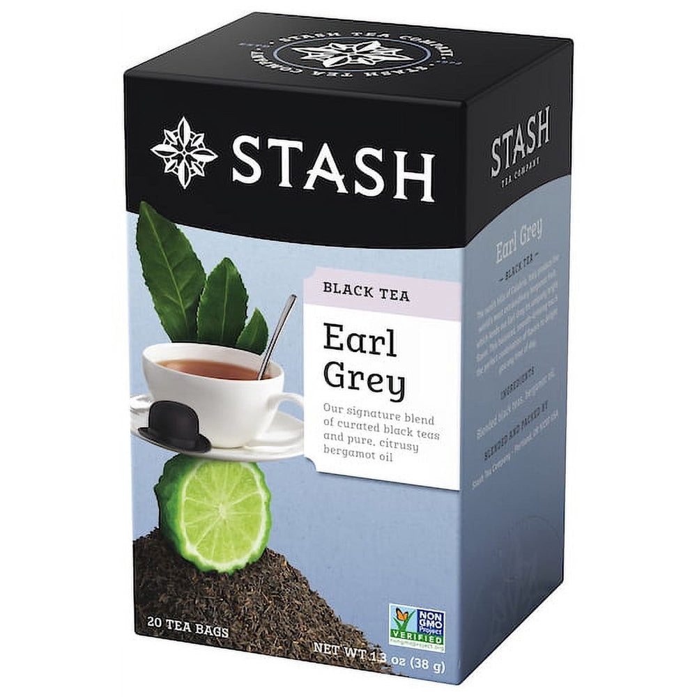 Stash Tea Earl Grey Black Tea · Té · 20 pzas de 37 g