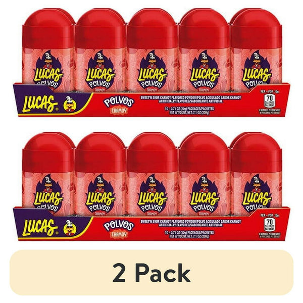 Lucas Polvos Chamoy Chili Powder · Caramelos · 2 pack de 20 g