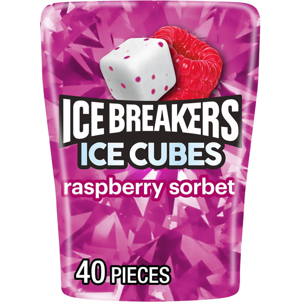 Ice Breakers Ice Cubes Raspberry Sorbet Sugar Free · Chicles y mentas · 40 pzas de 92 g