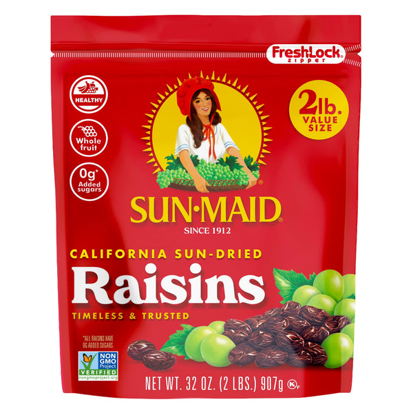 Sun-Maid® California Sun-Dried Raisins · Fruta seca · 907 g · bolsa