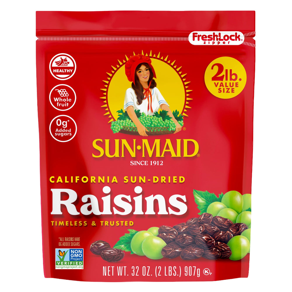 Sun-Maid® California Sun-Dried Raisins · Fruta seca · 907 g · bolsa