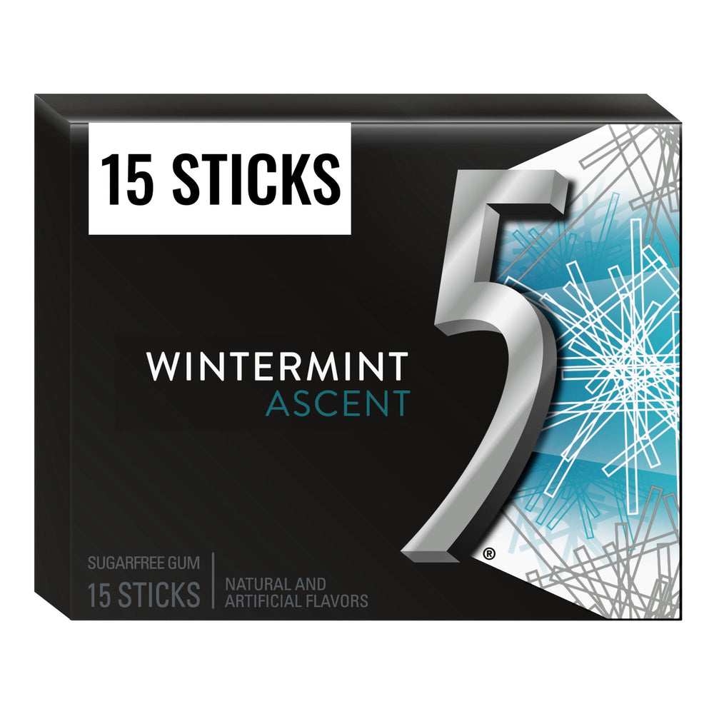5 Wintermint Ascent Five - 15 Sticks Sugar Free · Chicles y mentas