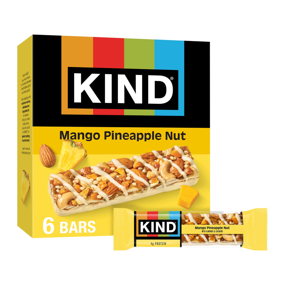 KIND Mango Pineapple Nut 6-Count · Barra · 6 pzas