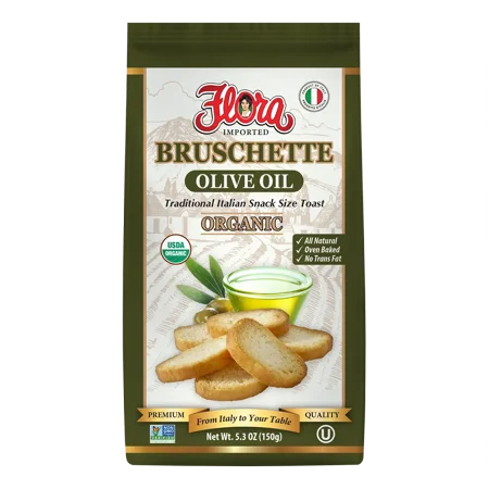 Olive Oil Bruschette · Galletas saladas