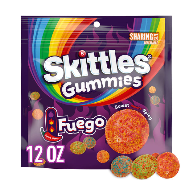 Skittles Fuego Sharing · Gomitas · 340 g · bolsa