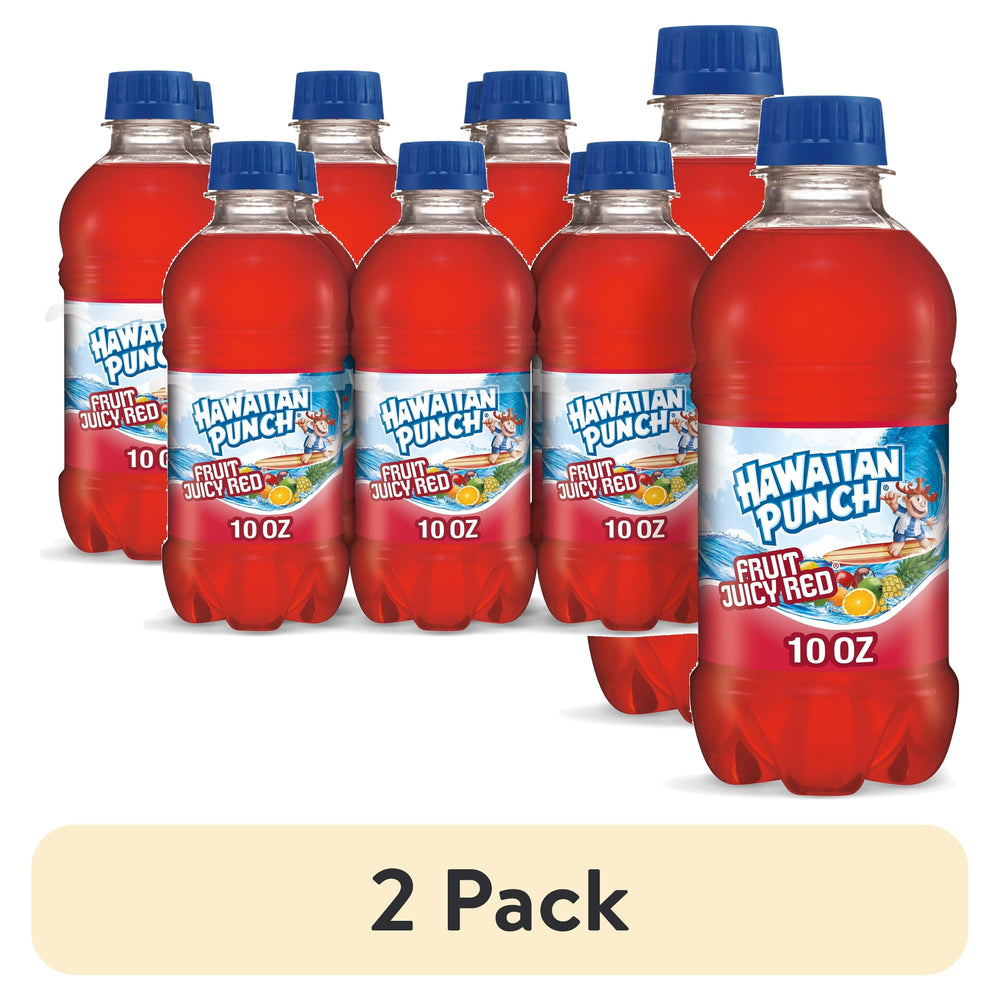 Hawaiian Punch Fruit Juicy Red Juice · Bebida · 2 botellas de 296 ml