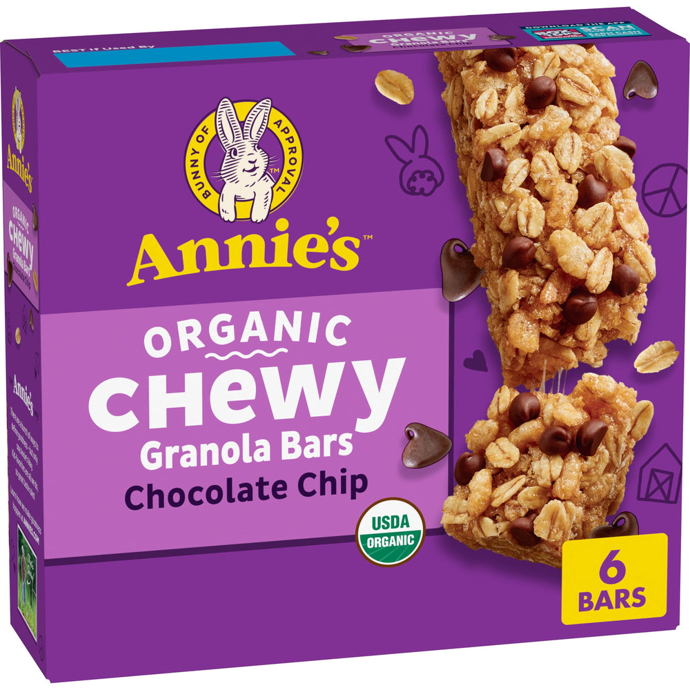 Annie's Organic Chocolate Chip · Barras · 6 barras de 151 g
