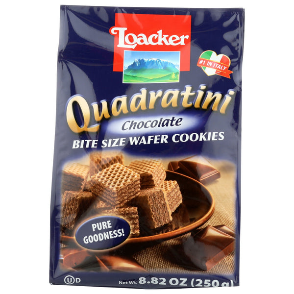Loacker Quadratini Bite Size Chocolate Wafer · Galletas · 250 g