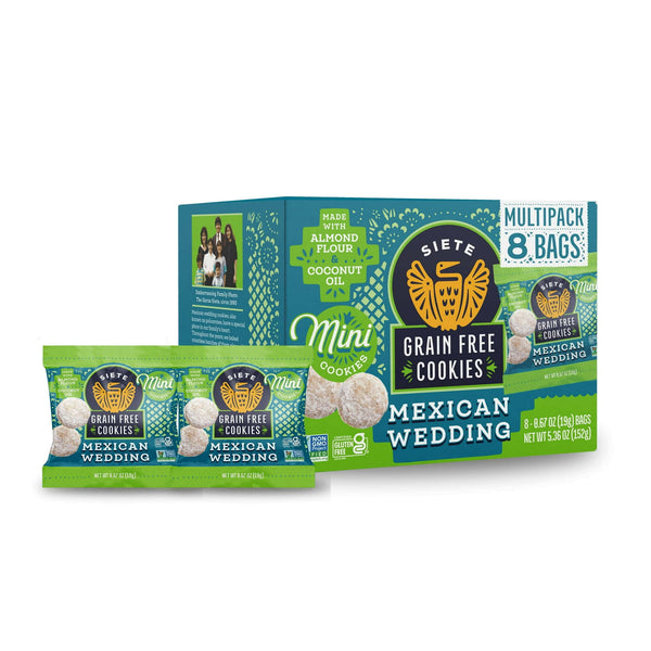 Siete Foods Mexican Wedding Cookie · Galletas · 8 pzas