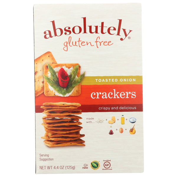 Absolutely Toasted Onion Gluten Free · Galletas saladas · 125 g