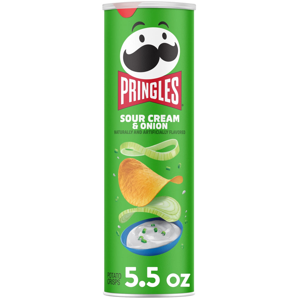 Pringles Sour Cream and Onion Potato Crisps · Papas · 156 g · bote
